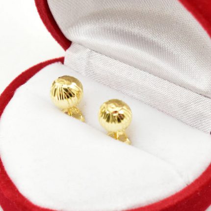 Kolczyki kulki 7mm – fasetowane